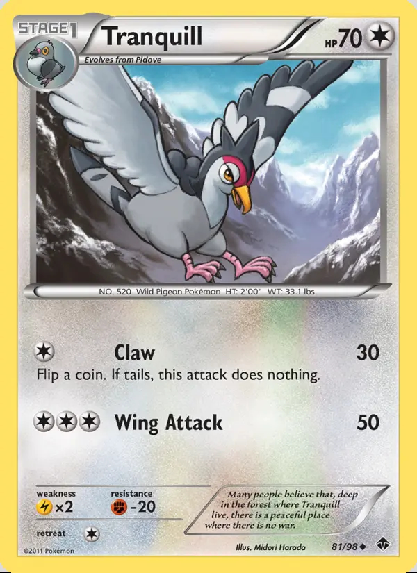 Image of the card Tranquill