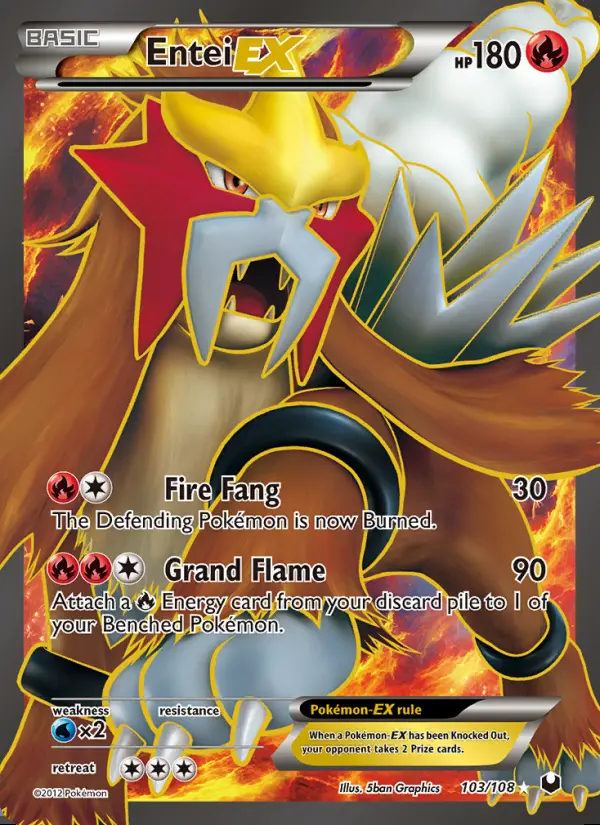 Image of the card Entei-EX