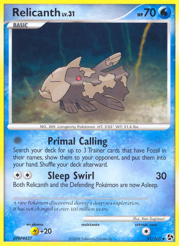 Image of the card Relicanth