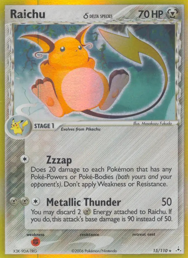 Image of the card Raichu δ