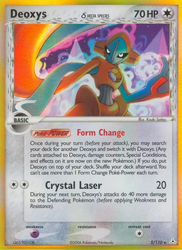 Image of the card Deoxys δ