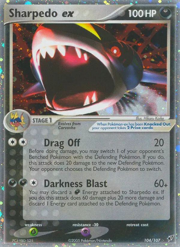 Image of the card Sharpedo ex