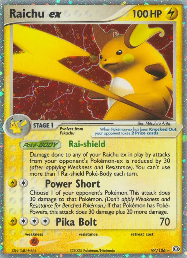 Image of the card Raichu ex