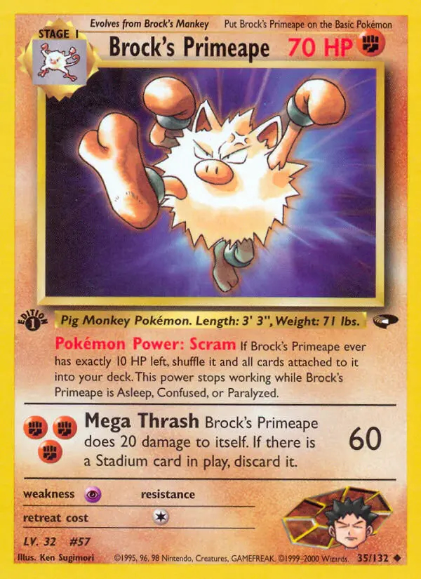 Image of the card Brock's Primeape