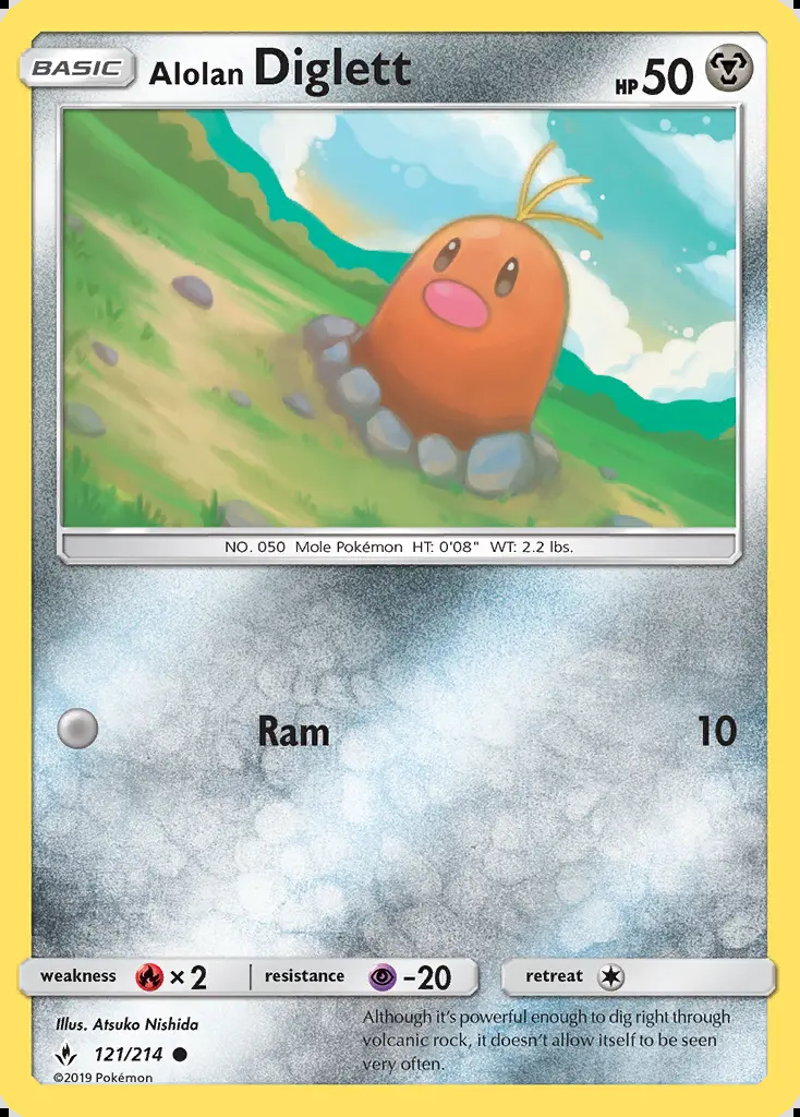 Image of the card Alolan Diglett
