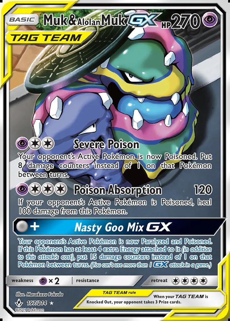 Image of the card Muk & Alolan Muk GX