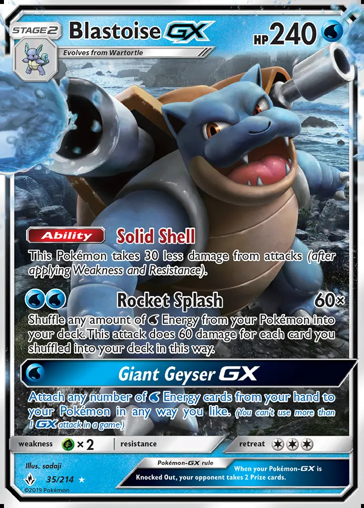 Image of the card Blastoise GX