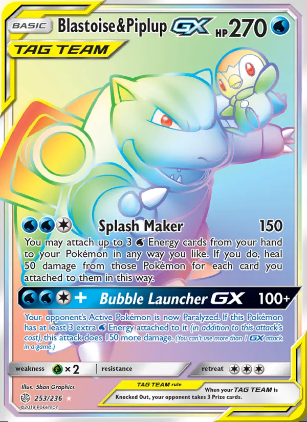 Image of the card Blastoise & Piplup GX