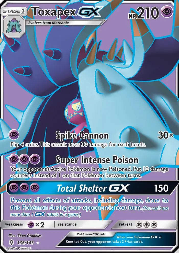 Image of the card Toxapex GX