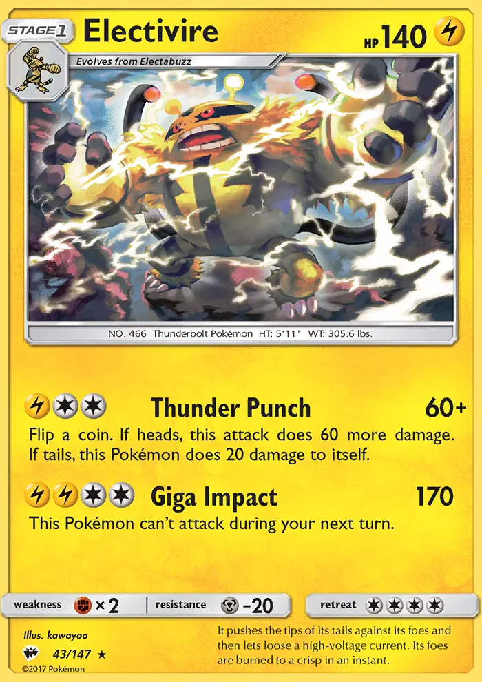 Image of the card Electivire