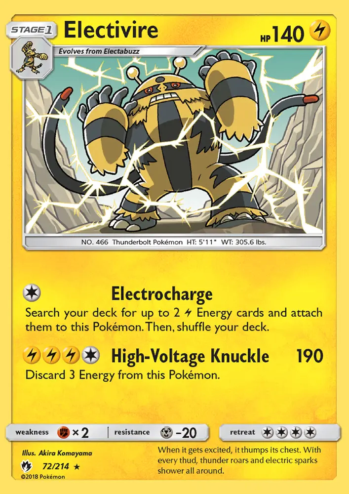 Image of the card Electivire