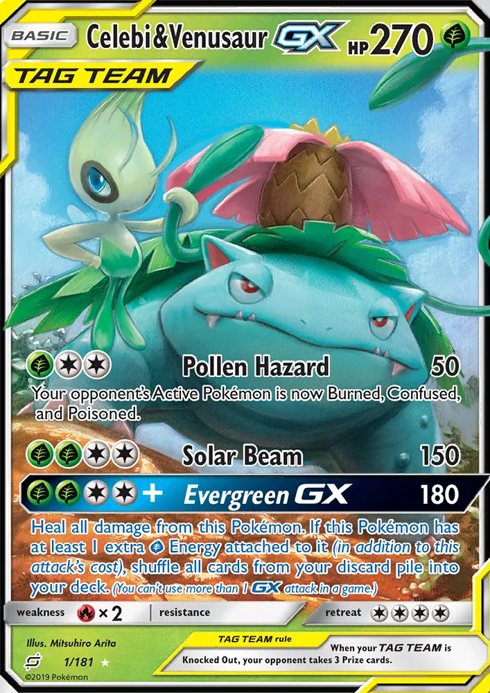 Image of the card Celebi & Venusaur GX