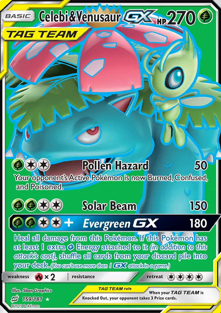 Image of the card Celebi & Venusaur GX