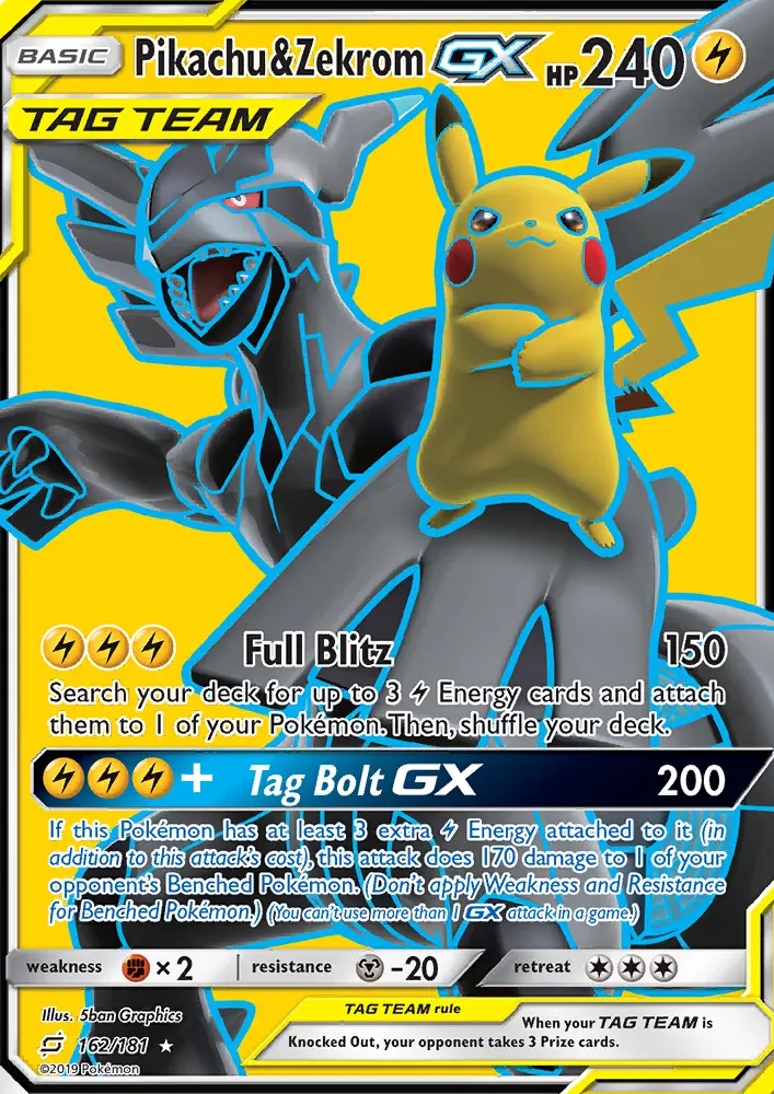 Image of the card Pikachu & Zekrom GX
