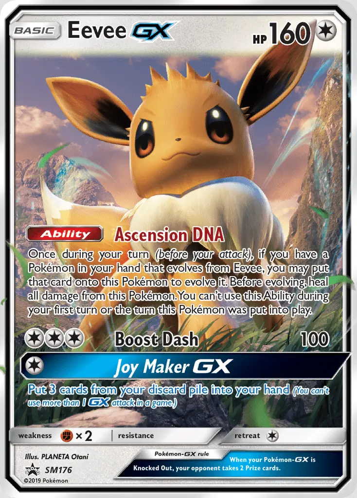 Image of the card Eevee GX