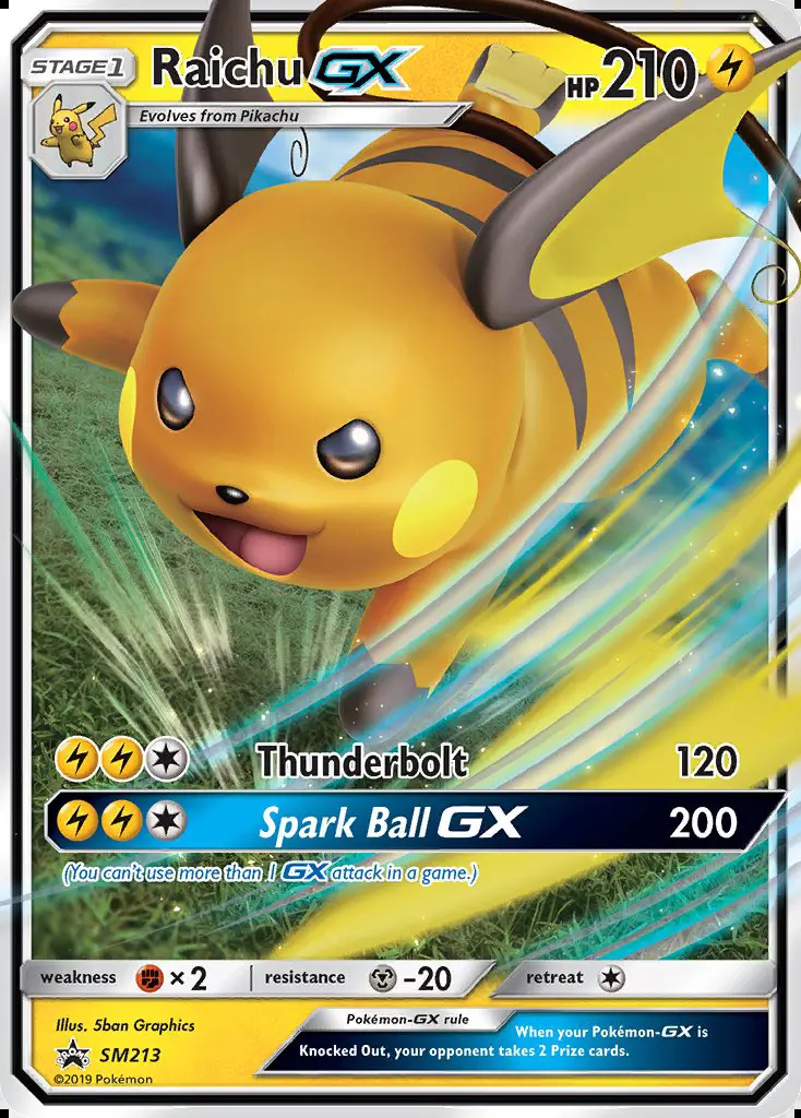Image of the card Raichu GX