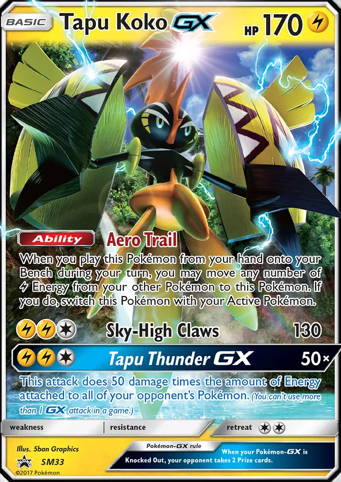 Image of the card Tapu Koko GX