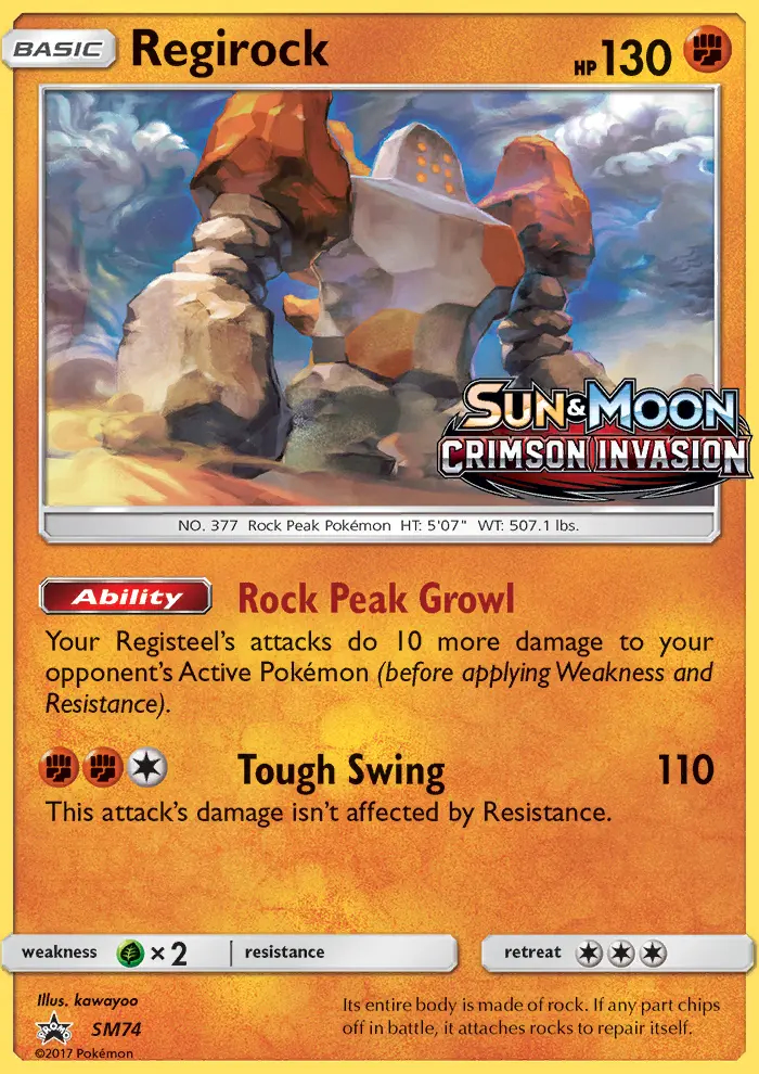 Image of the card Regirock