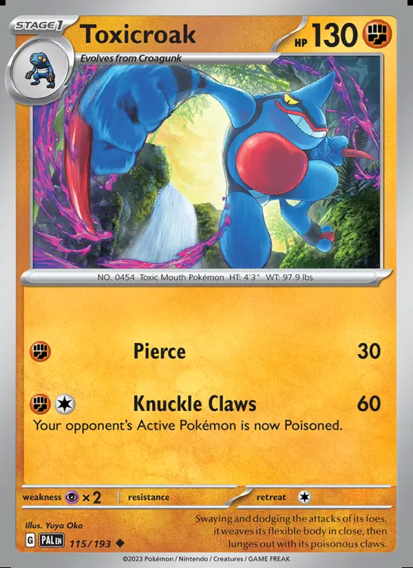 Image of the card Toxicroak