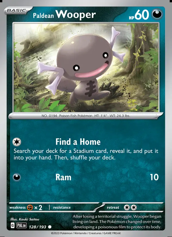Image of the card Paldean Wooper