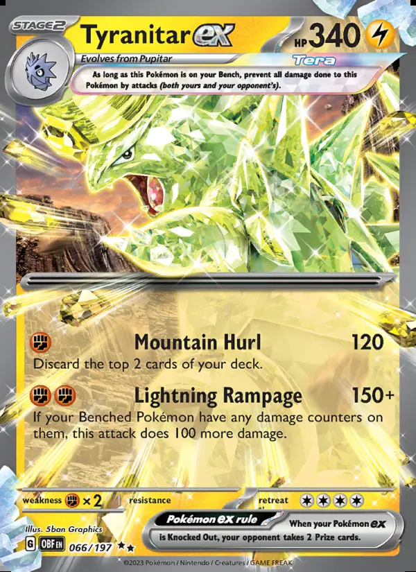 Image of the card Tyranitar ex