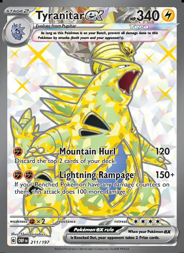 Image of the card Tyranitar ex
