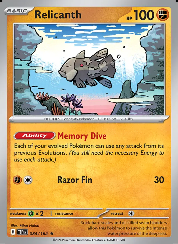Image of the card Relicanth