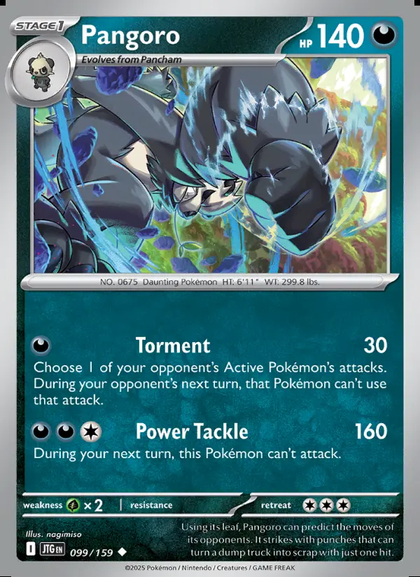 Image of the card Pangoro
