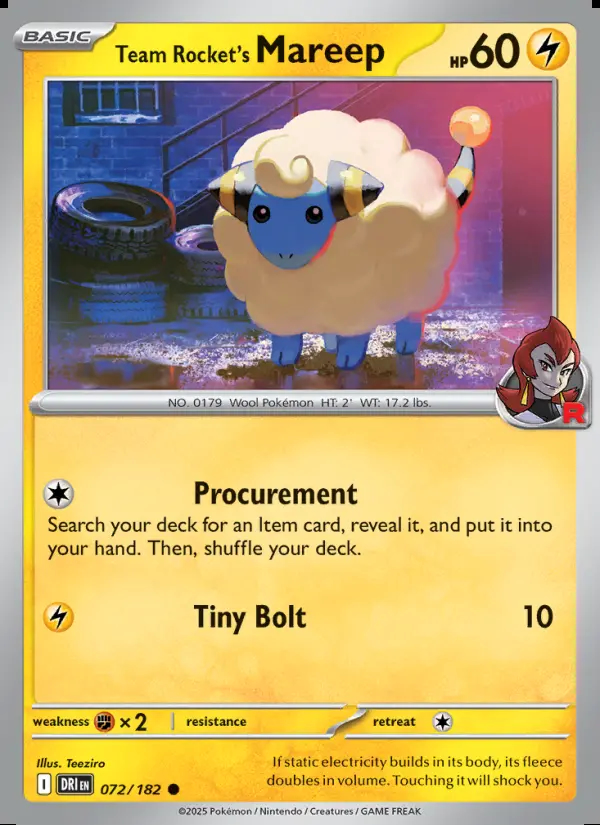 Image of the card Team Rocket's Mareep