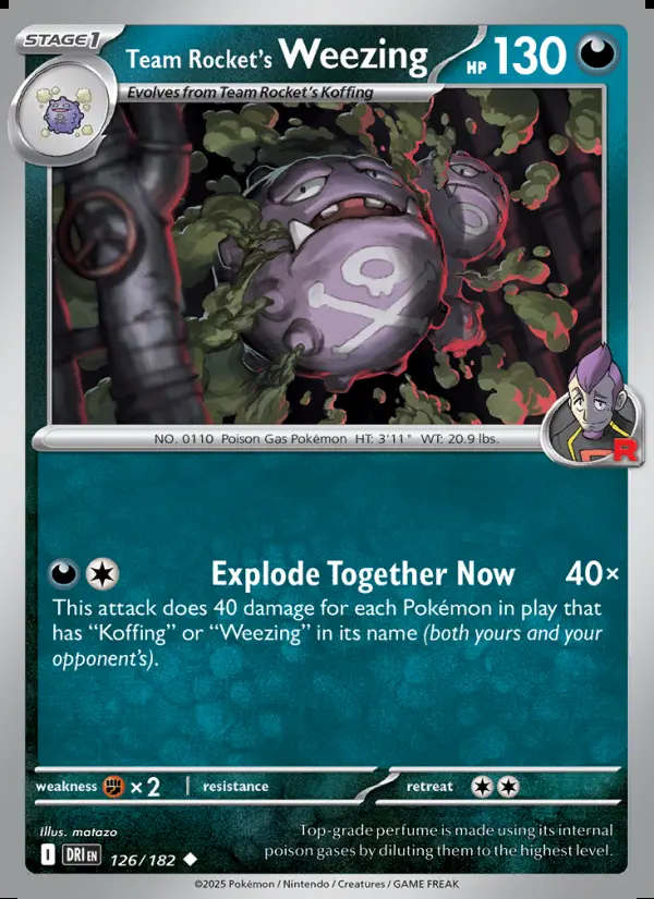Image of the card Team Rocket's Weezing