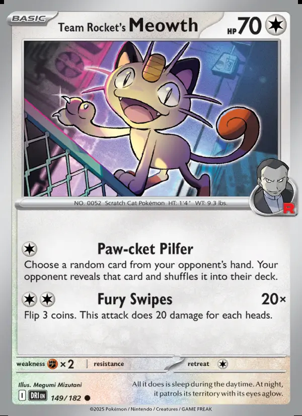 Image of the card Team Rocket's Meowth