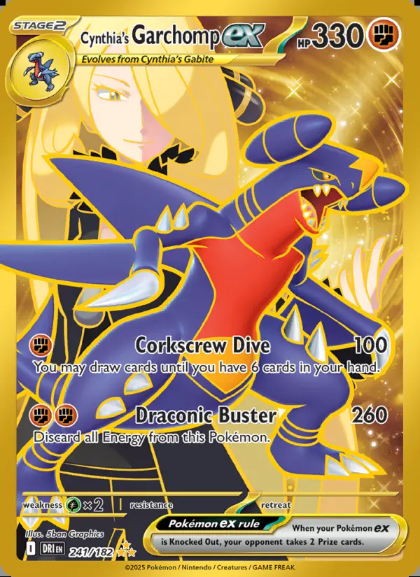 Image of the card Cynthia's Garchomp ex