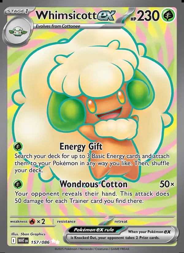 Image of the card Whimsicott ex
