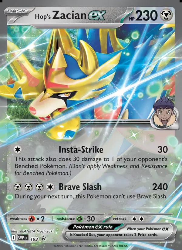 Image of the card Hop's Zacian ex