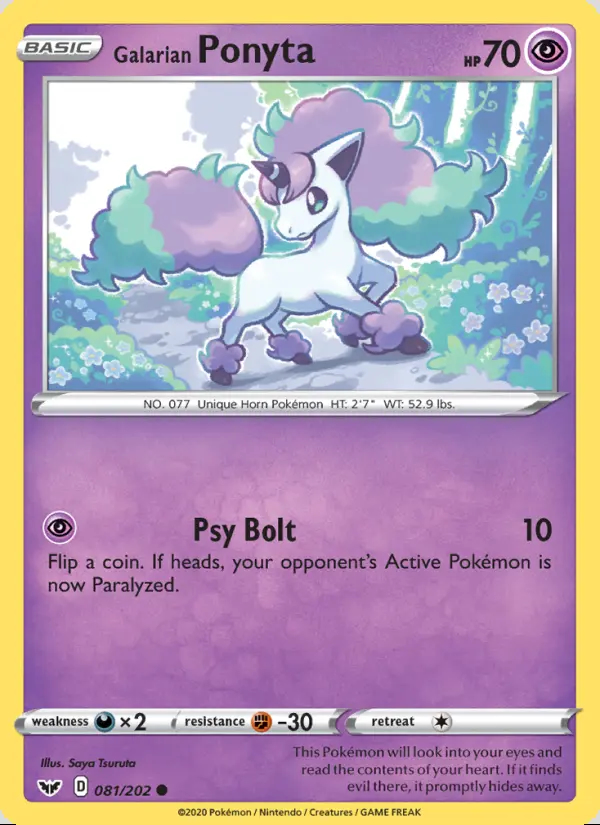 Image of the card Galarian Ponyta