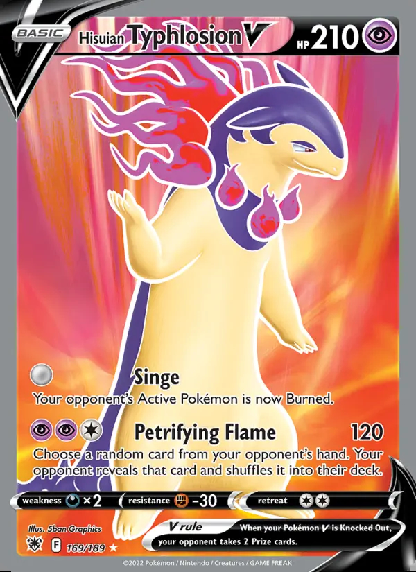 Image of the card Hisuian Typhlosion V