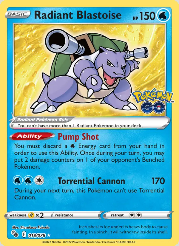 Image of the card Radiant Blastoise