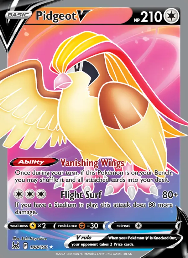 Image of the card Pidgeot V