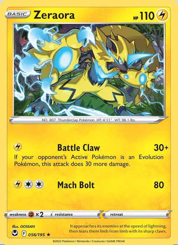 Image of the card Zeraora