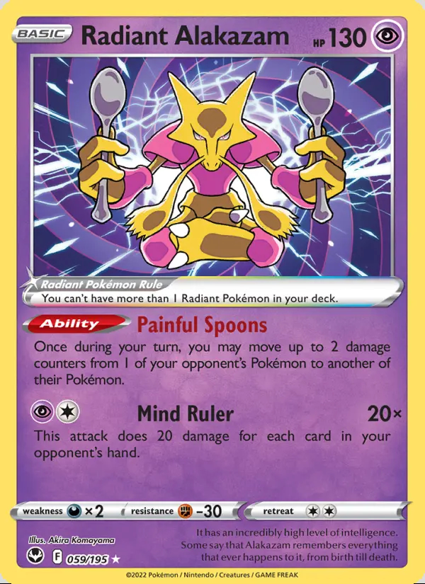 Image of the card Radiant Alakazam