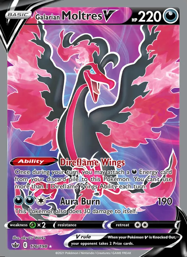Image of the card Galarian Moltres V