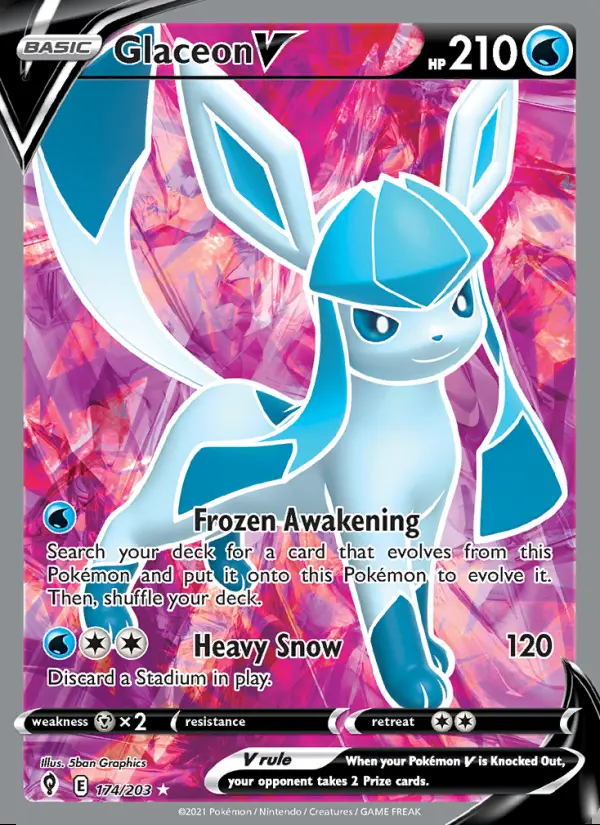 Image of the card Glaceon V