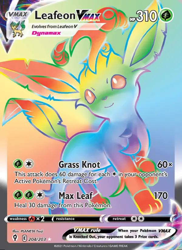 Image of the card Leafeon VMAX