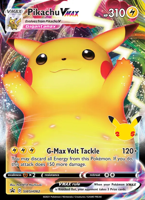 Image of the card Pikachu VMAX