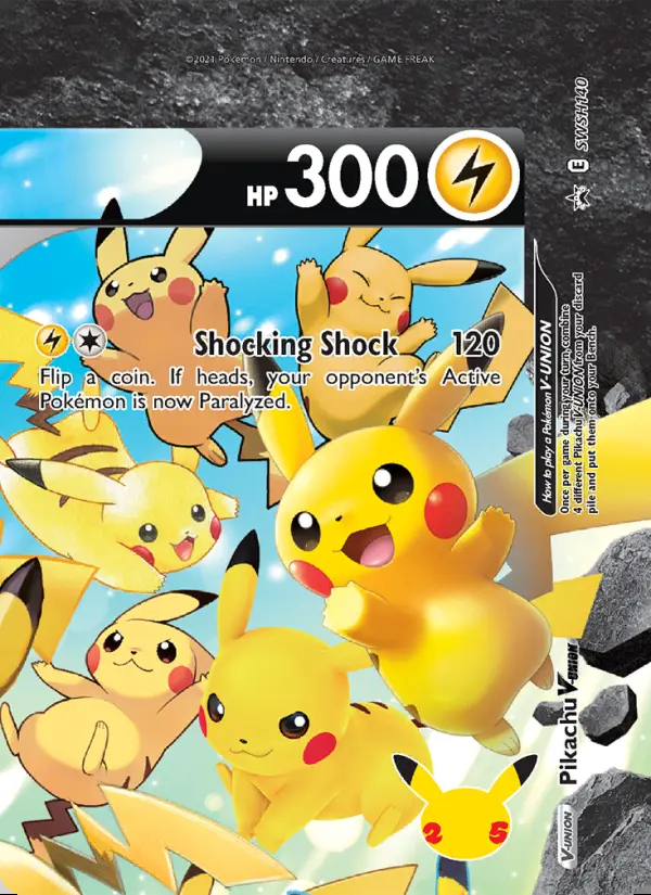 Image of the card Pikachu V-UNION