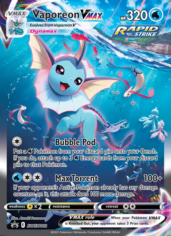 Image of the card Vaporeon VMAX