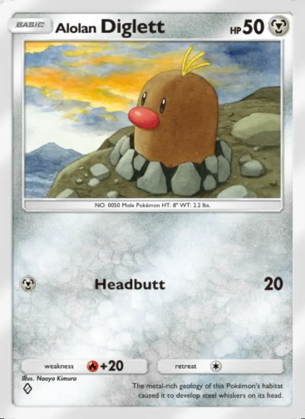 Image of the card Alolan Diglett