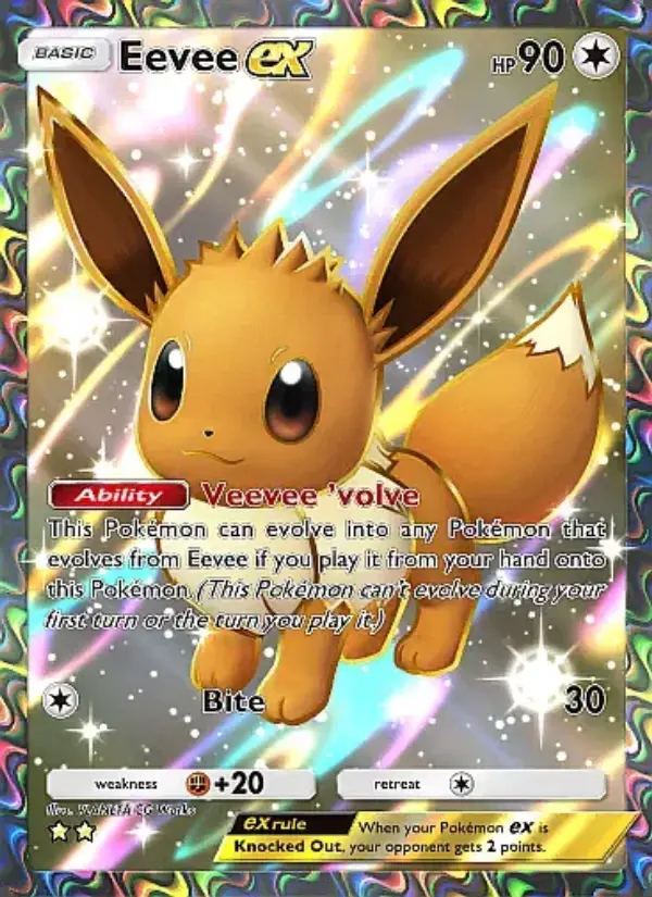 Image of the card Eevee ex