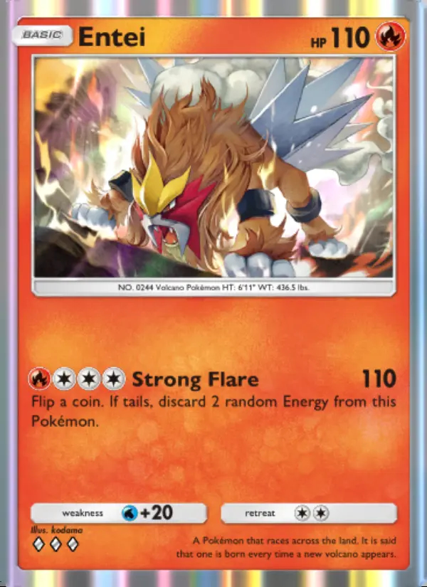 Image of the card Entei