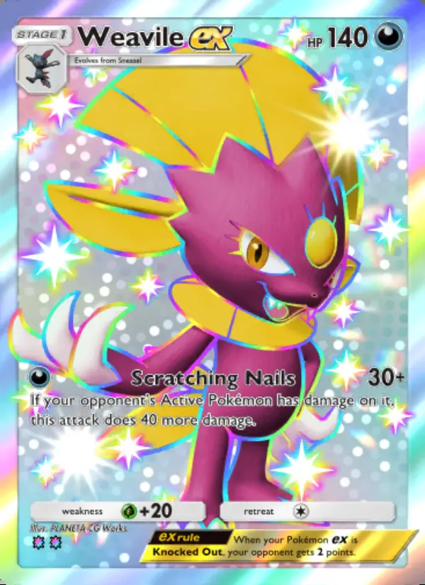 Image of the card Weavile ex